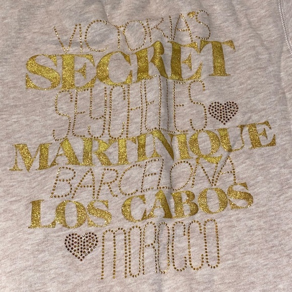 Victoria's Secret Tops - Victoria’s Secret bling zip up sweatshirt